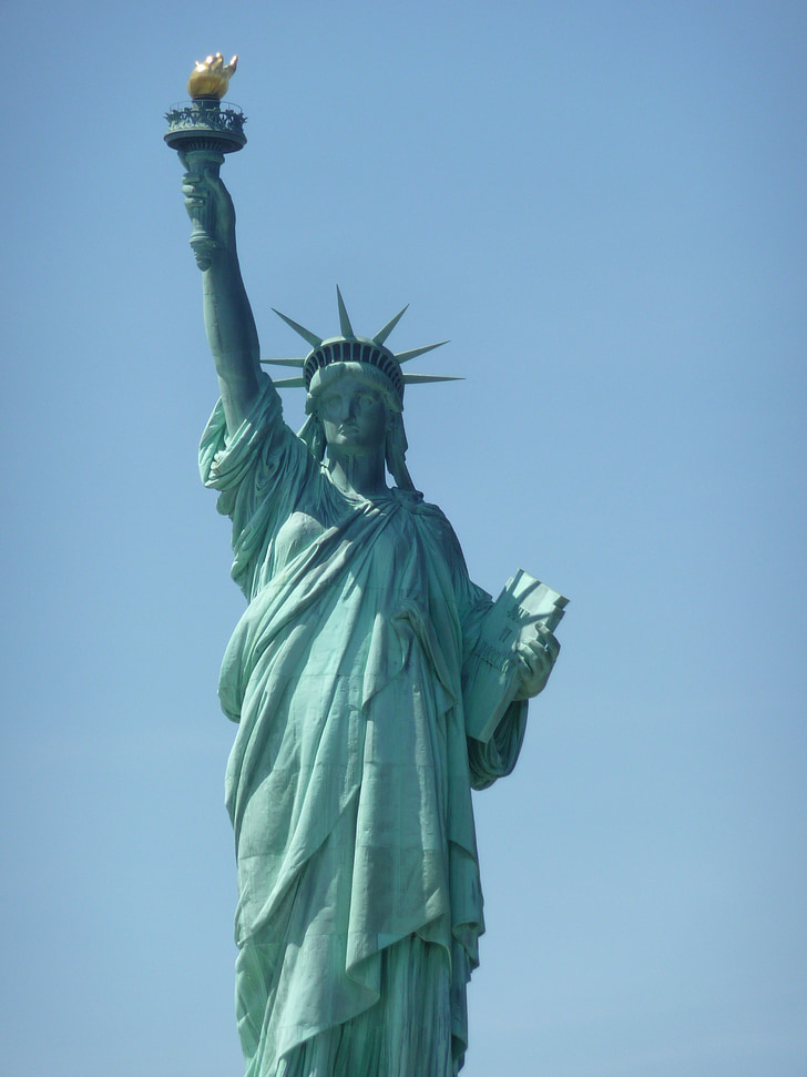 Frihetsgudinnen, New york, Amerika, Dom, Liberty island