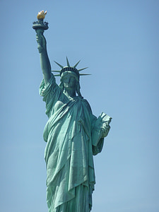 estátua da liberdade, Nova Iorque, América, Dom, Ilha da liberdade
