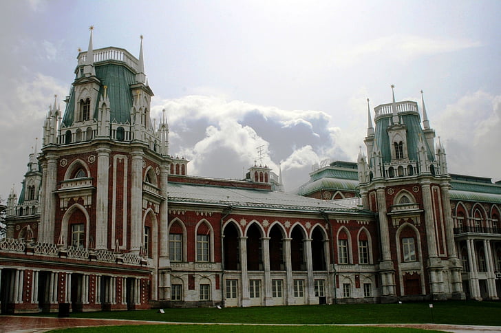 Palace, rakennus, Gothic, eklektinen, arkkitehtuuri, Viherkatot, punainen