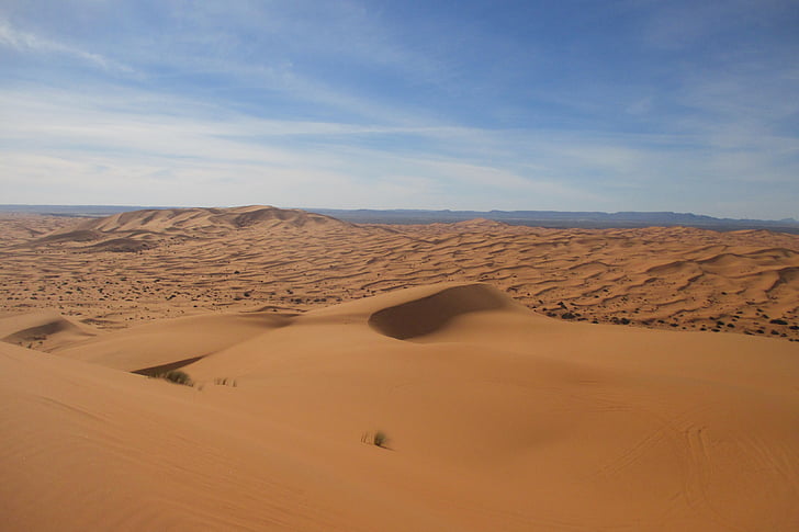 ERG chebbi, έρημο, Μαρόκο, σιωπή