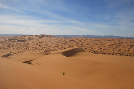 ERG chebbi, Desert, Maroko, vaikus