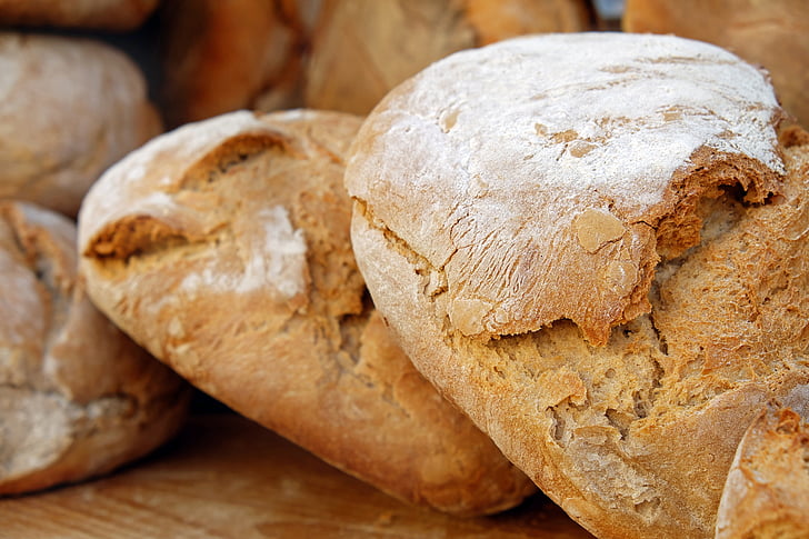 ψωμί, ξύλο φούρνο ψωμί, φρατζόλα ψωμί, κόρα ψωμιού, τραγανό, Φρις, τροφίμων