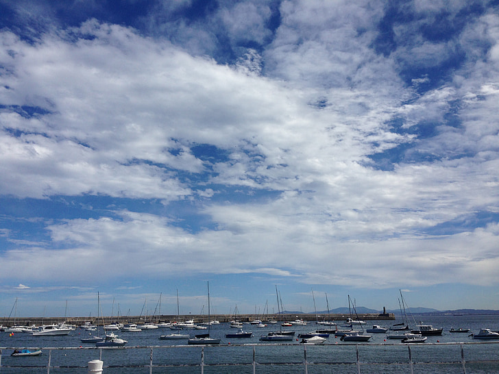 sea, sky, cantabria, coast