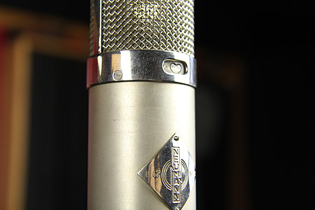 microphone, blue, kiwi, studio, equipment, record, audio