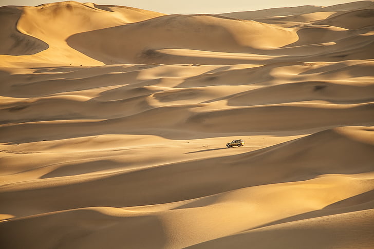 Namibia, Dunes, 4 x 4, turism, resor, Afrika, öken