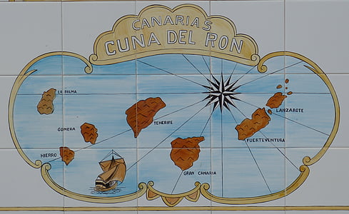 îles Canaries, Ténérife, Fuerteventura, Espagne, image, tuile, île