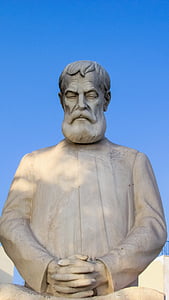 Alexandros papadiamantis, autor, escritora, Grego, escultura, estátua, Grécia