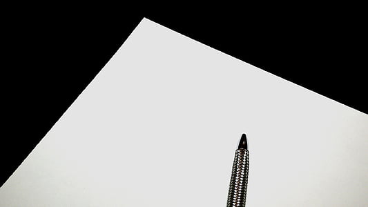 paper, a3, arch, white paper, pen, blank, office supplies