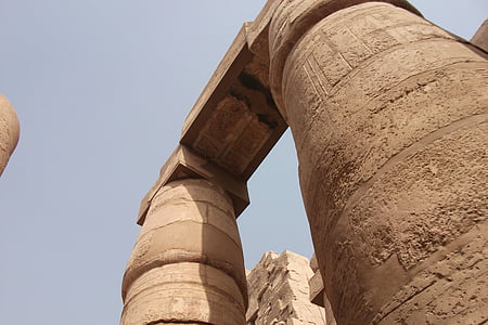 columnar templet, Egypten, Luxor, platser av intresse, pelaren, om införande av, monumentet