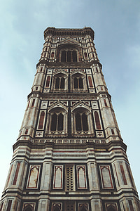 florence, cathedral, italy, tower, architecture, europe, city