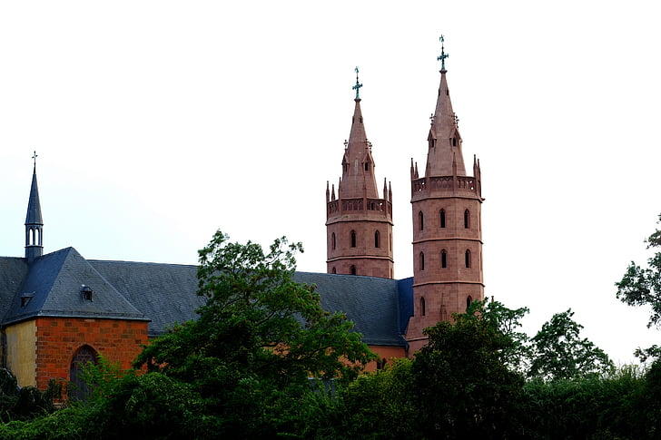 church of our lady of worms, church, building, worms, religion, church of our lady, towers