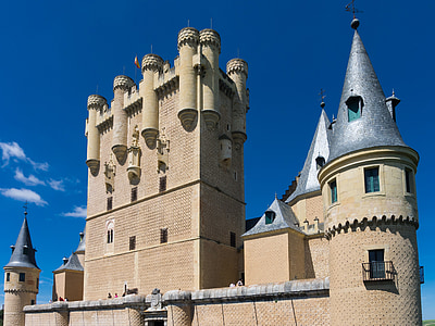 Castelo, Alcazar, Palácio, arquitetura, Fortaleza, Castilla, Segovia