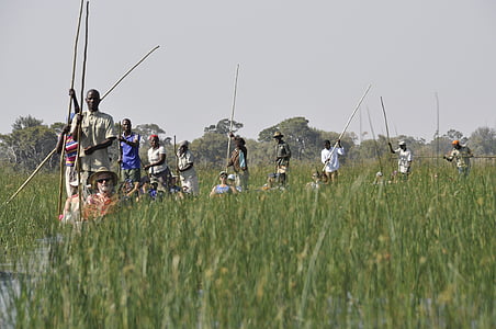 mokoro, Bocvana, Okavango