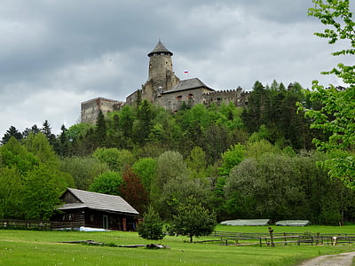 gamla lubovnia, Slovakien, slott, museet, Spisskyborgen, arkitektur, kyrkan