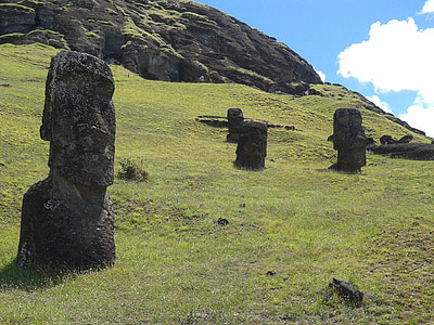 Rapa, Nui, Pulau Paskah, Rapa nui, Cile, Moai, hangaroa