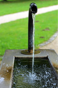 水, 喷泉, 水盆, 水中跑步, 管, 拱, 水板