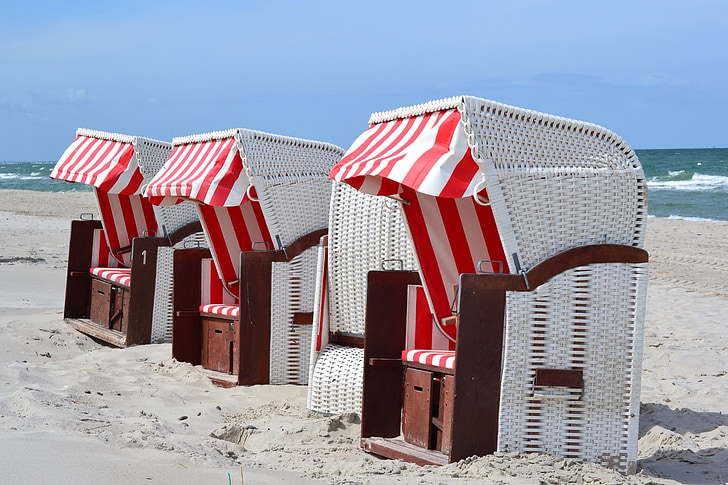 Beach chair, sommer, Østersøen, rejse, ferie