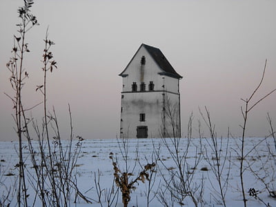 Πύργος νερού, χιόνι, merscheid, Λουξεμβούργο