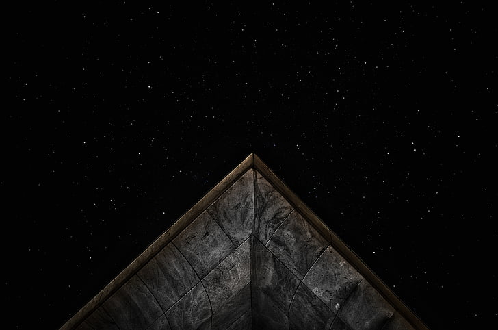 dark, exploration, low angle shot, night, outdoors, perspective, sky