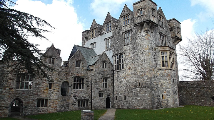 hrad, Irsko, Donegal, historické, staré, keltské, Architektura