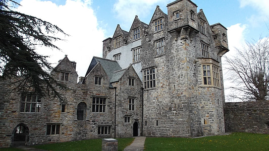 Castle, Írország, Donegal, történelmi, régi, kelta, építészet