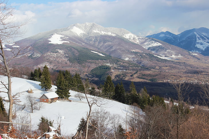 heniu, bargau, box, snow, mountain, nature, winter