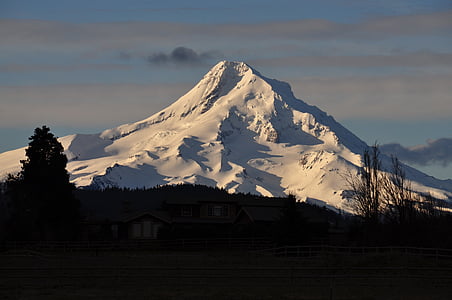 capa, montanha, paisagem, natureza, céu, noroeste, Oregon