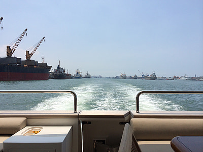 csónak, kikötő, Kaohsiung, víz, Yacht, óceán, Marina