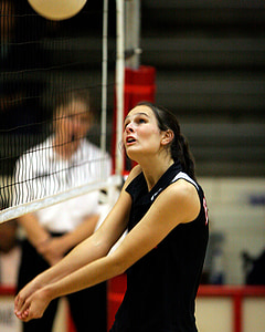 volleyball, player, volley, girl, athlete, ball, competition