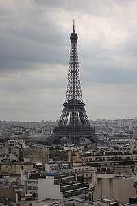 Párizs, Torre, táj, Franciaország, Eiffel-torony