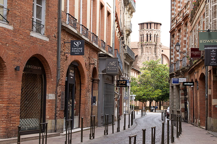 Frankrig, Toulouse, mursten, den lyserøde by, arkitektur, fransk, skæbne
