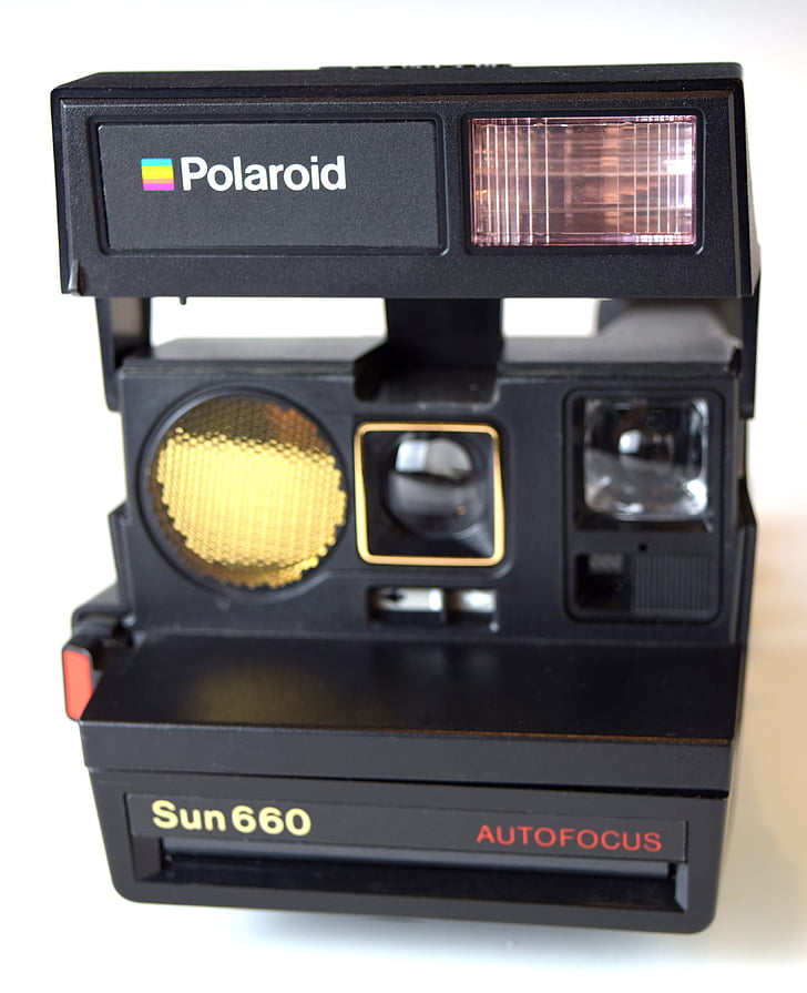 kamera, Polaroid, fotografering, vintage, Instant, film, gammeldags