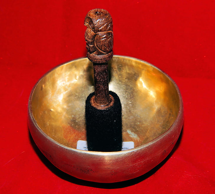 Éneklő bowl, Tibet, csakra, meditáció, sárgaréz, eszköz, bronz