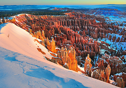 hoodoo formations, rock, sandstone, erosion, bryce canyon, park, scenic