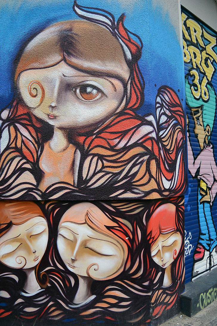 grafiti, ulična umjetnost, Urbana umjetnost, zid, poput zida, fasada, umjetnost