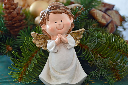Natal, Malaikat, sayap malaikat, dekorasi, dekorasi Natal, kartu ucapan, Natal bola