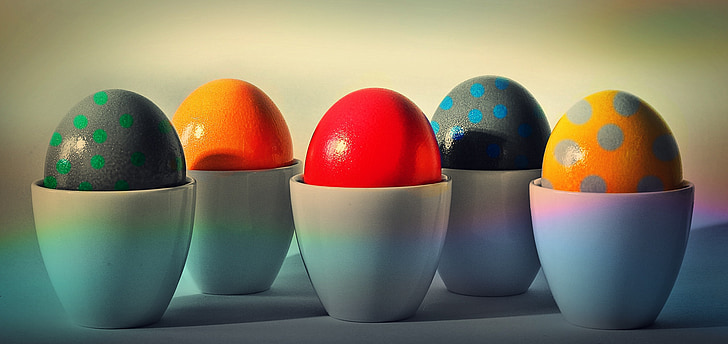 пасхальні яйця, Великдень, яйце, яйце чашки, розпис писанок, колір, фарба