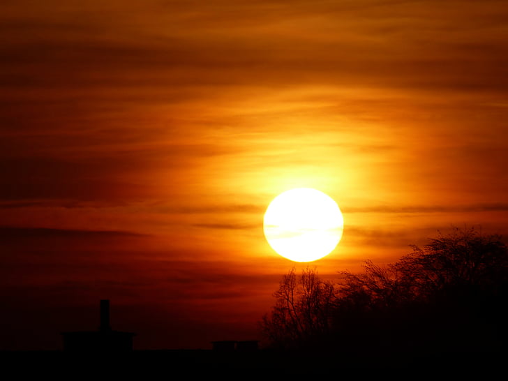 slunce, Západ slunce, abendstimmung, soumrak