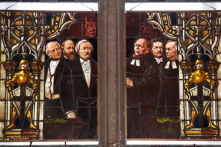 ventana de cristal, ventana de Kaiser, Kaiser wilhelm, ventana de memoria, 1900, Prof, Alexander linnemann