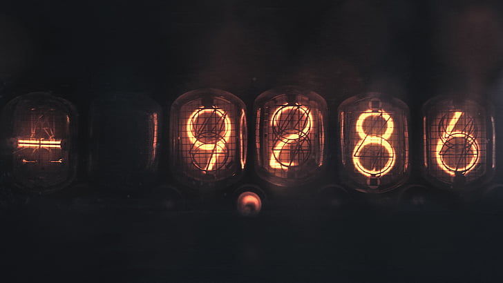 nixie tube, electronics, voltage, numbers, digits, old, nixie