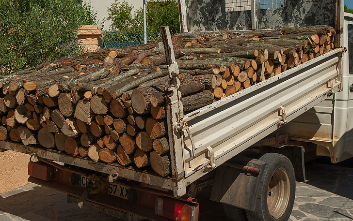 wood, logs, truck, dumpster, fireplace, slaughter