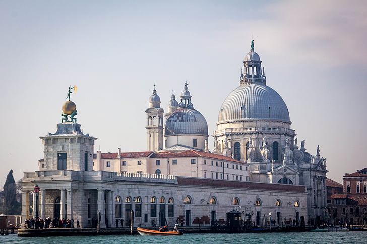 Venetië, Santa maria della salute, Italië, Landmark, kerk, Europa, reizen