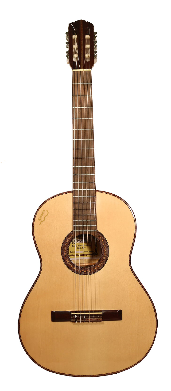 guitarra, clássico, luthier, Espanhol, diapasão, caixa, madeira