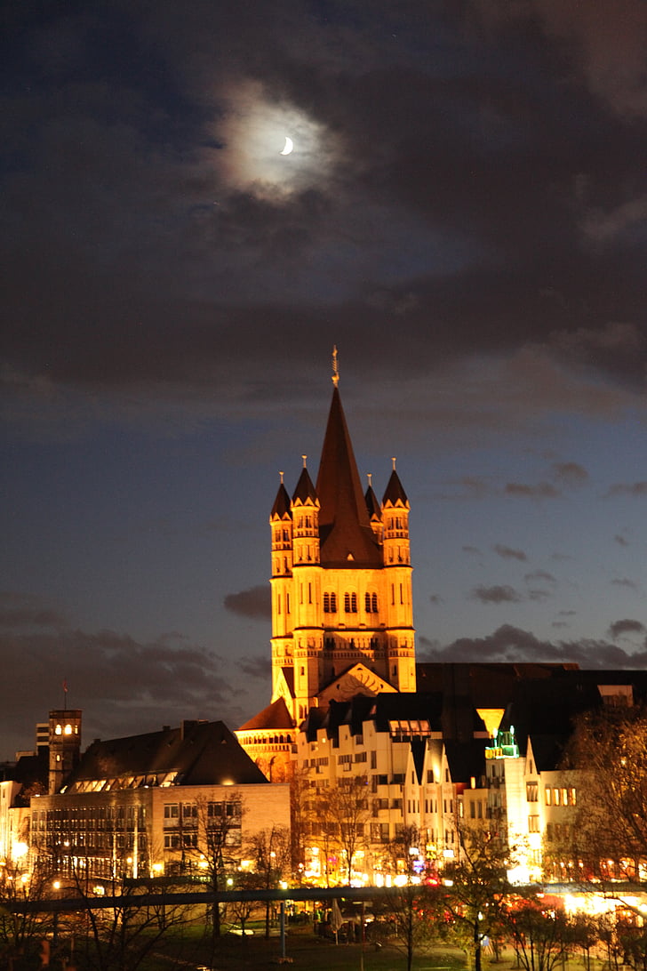 Cologne, malam, gambar malam