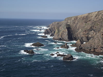 sea, ocean, water, rocks, rock, the cliffs, landscape