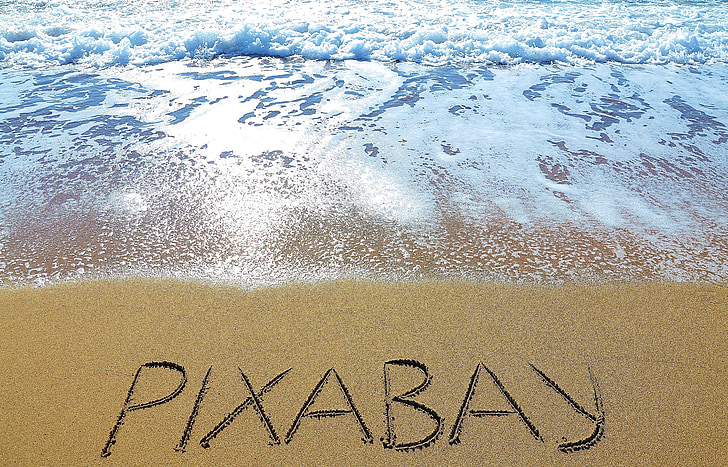 pixabay, Deniz, kum, Sahil kumu, okyanus, su, güneş ışığı