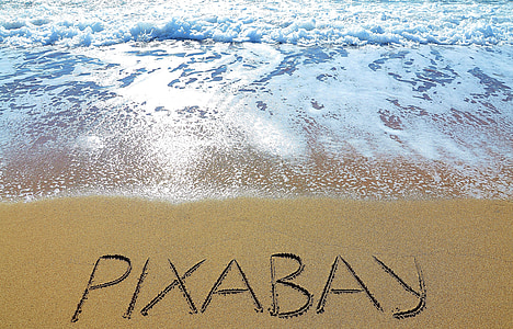 pixabay, Mar, sorra, sorra de la platja, oceà, l'aigua, llum del sol