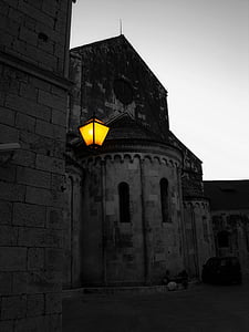 gatlykta, Trogirs gamla stadsdel, Kroatien, lampan, lykta, belysning