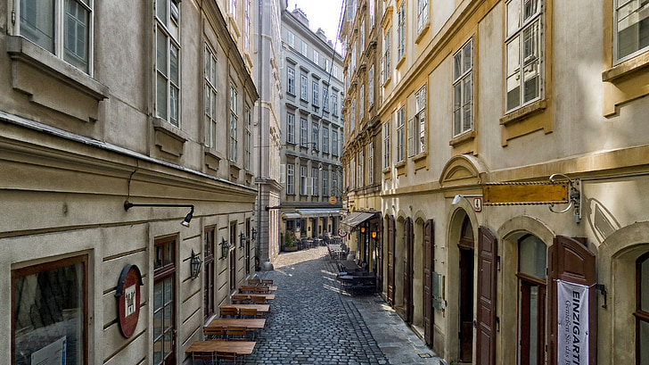 Viedeň, Rakúsko, budovy, kaviareň, Obchody, Obchody, Architektúra