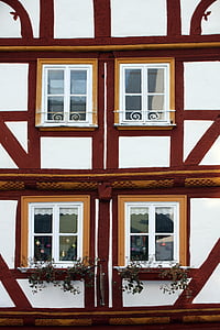 Hachenburg, felső westerwald, Westerwald, westerwaldkreis, Németország, történelmileg, építészet